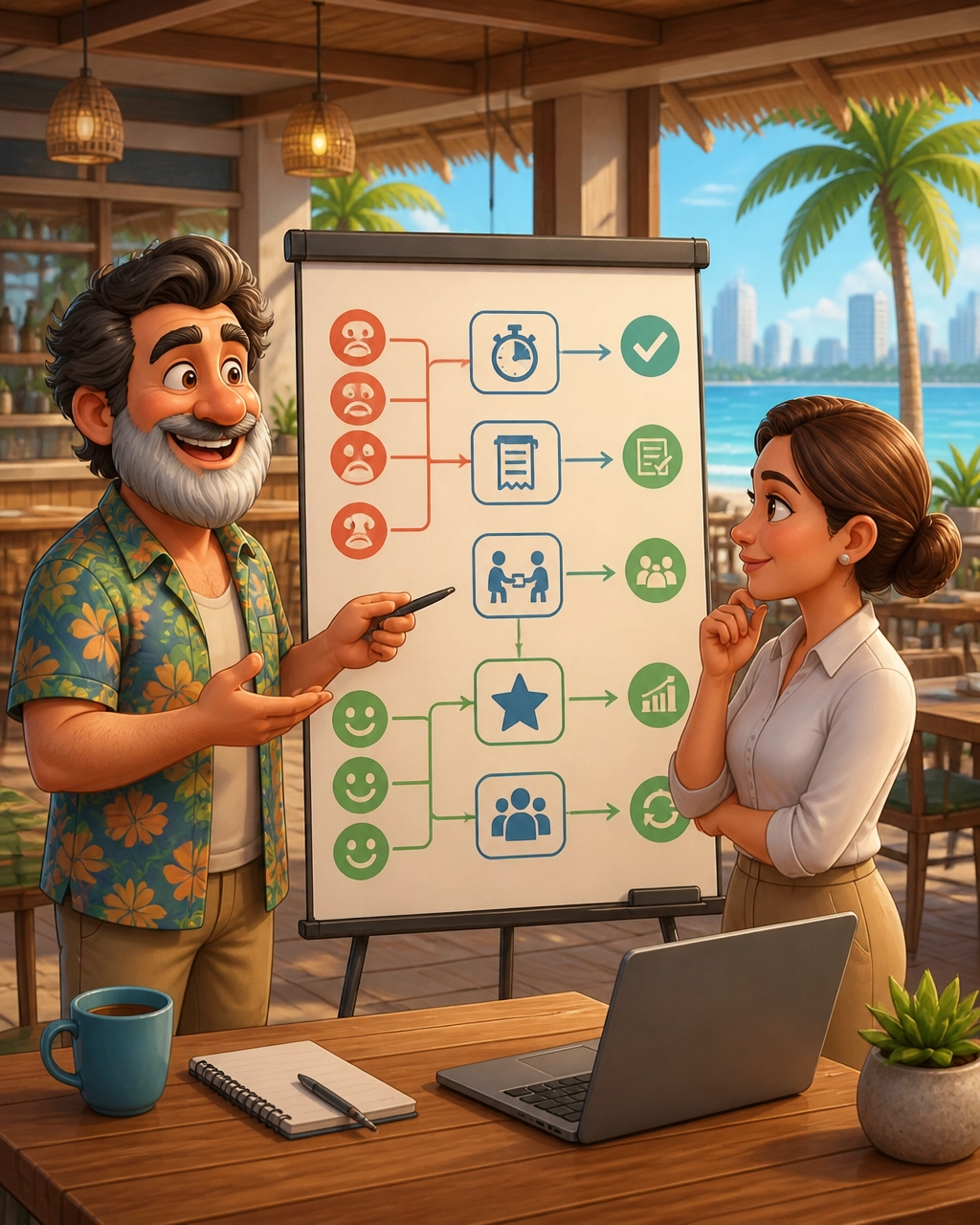 Consultant and local business owner connecting recurring complaints to practical operational fixes