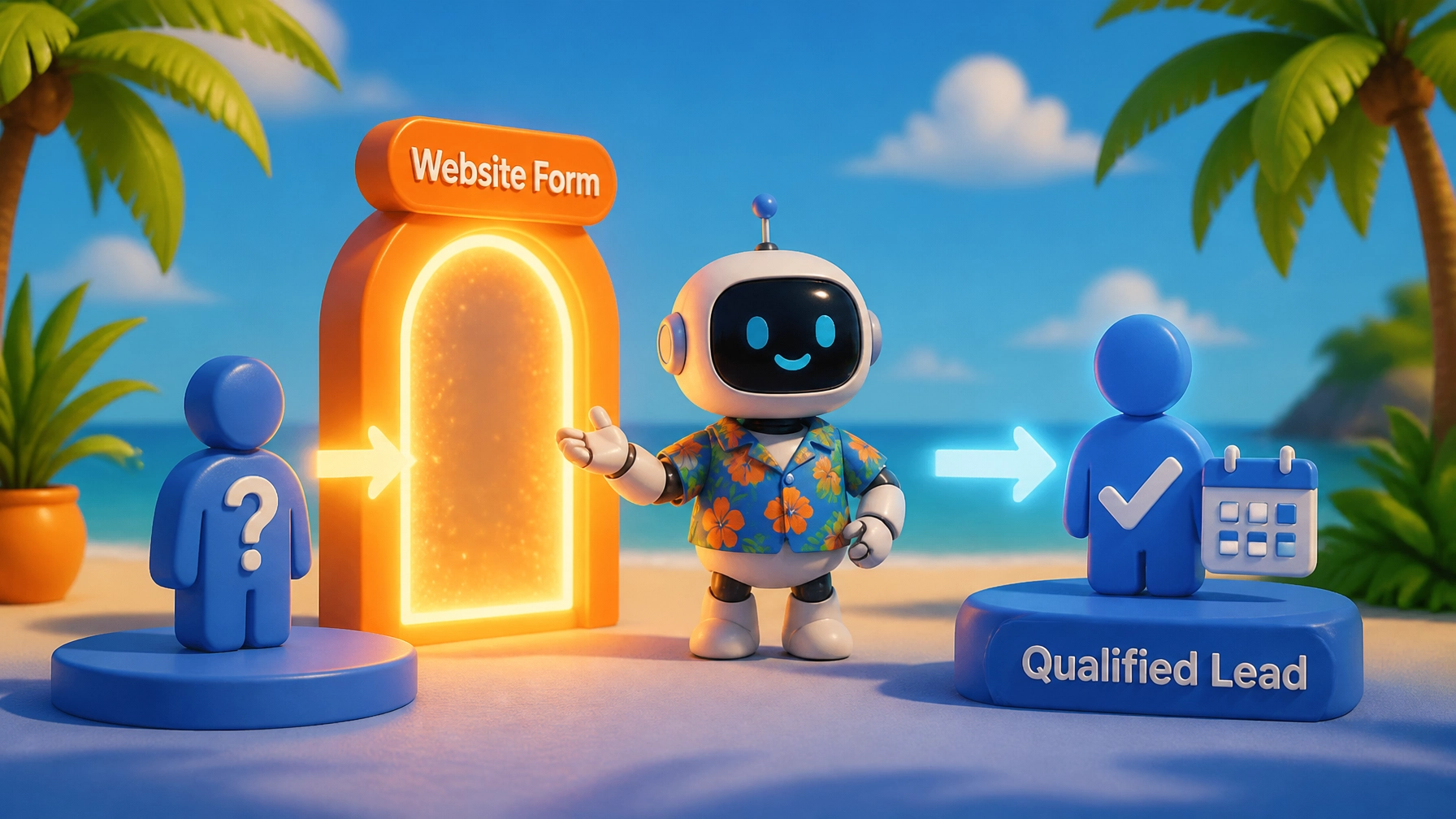 How a lead turns into a qualified booking through automation